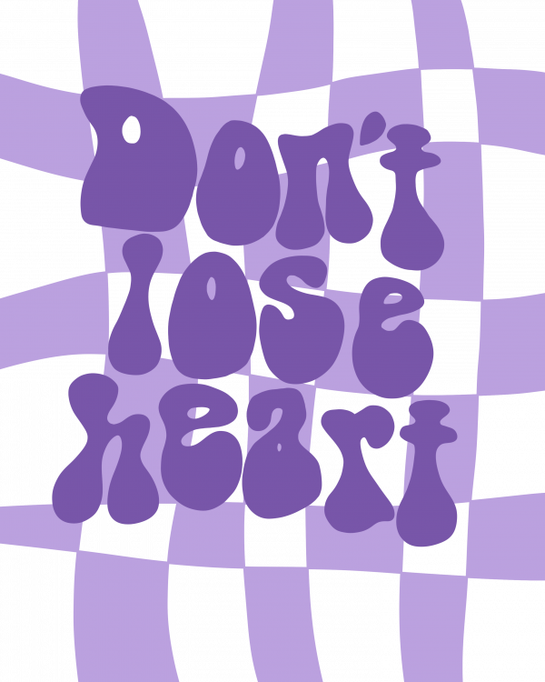 Don't Lose Heart | Groovy Goodness art print collection